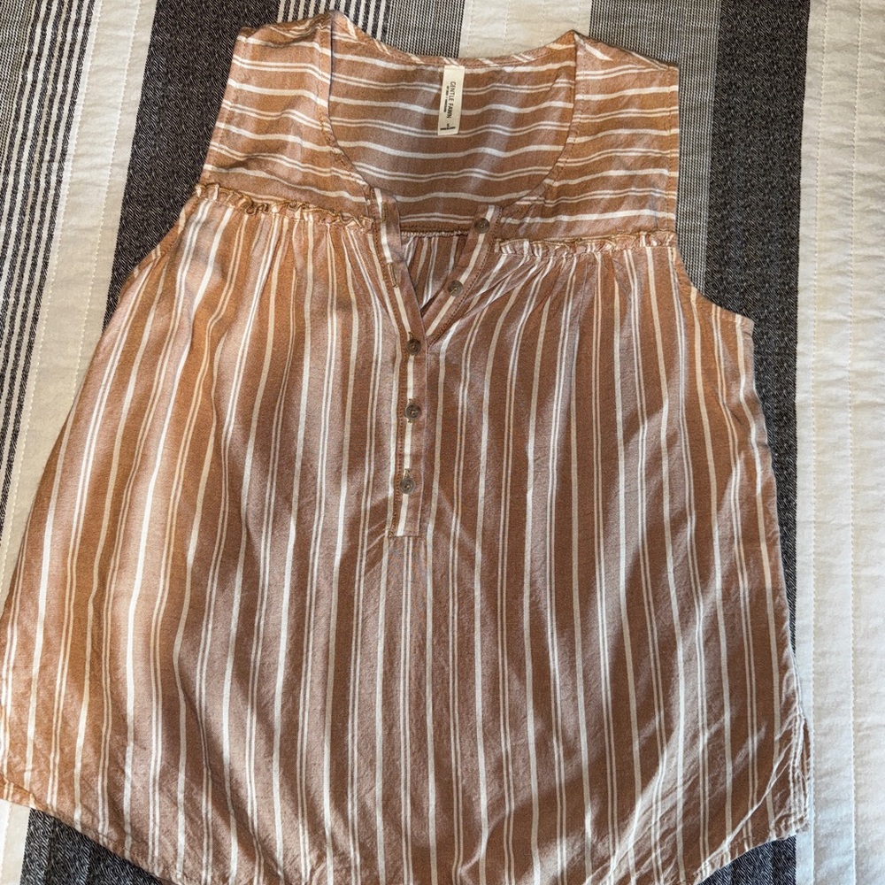 Gentle Fawn Striped Sleeveless Tank Top